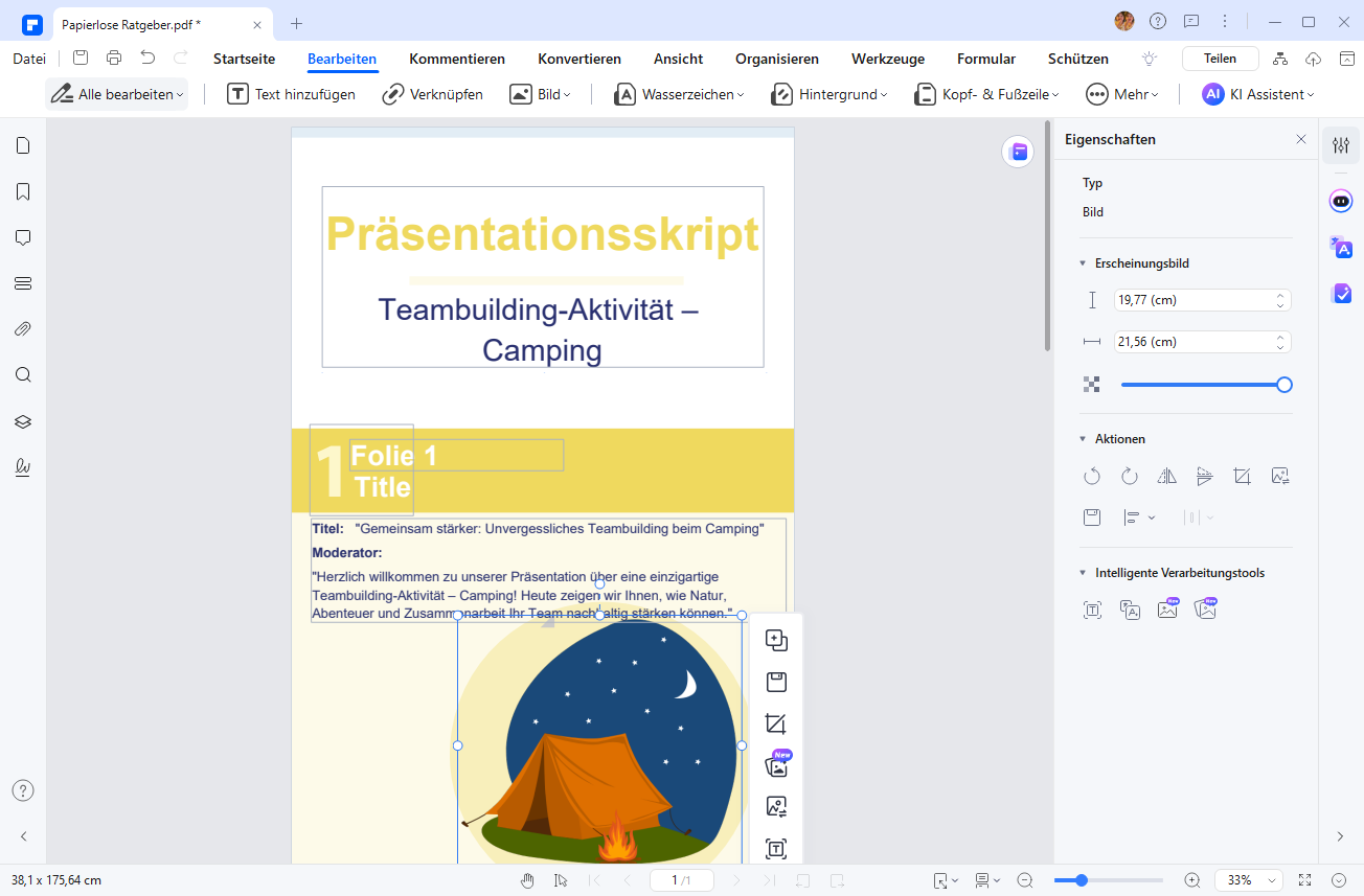 Text eingeben und bearbeiten