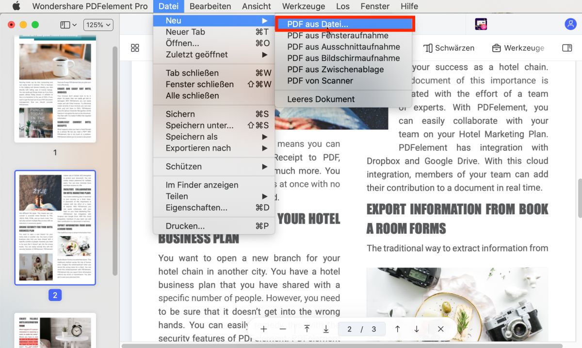 Text to PDF Mac