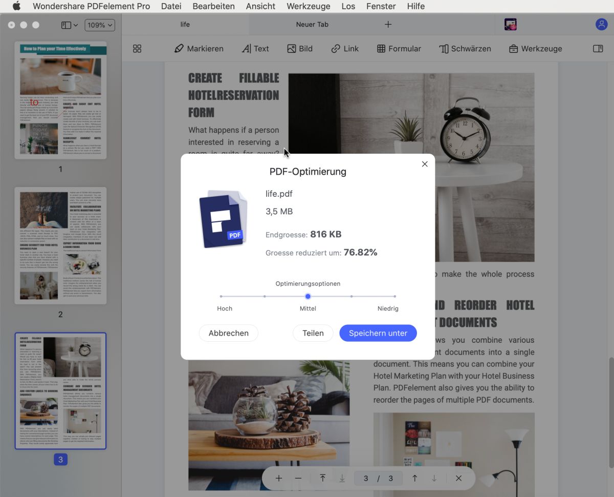 wie sie die größe von pdf mac verkleinern