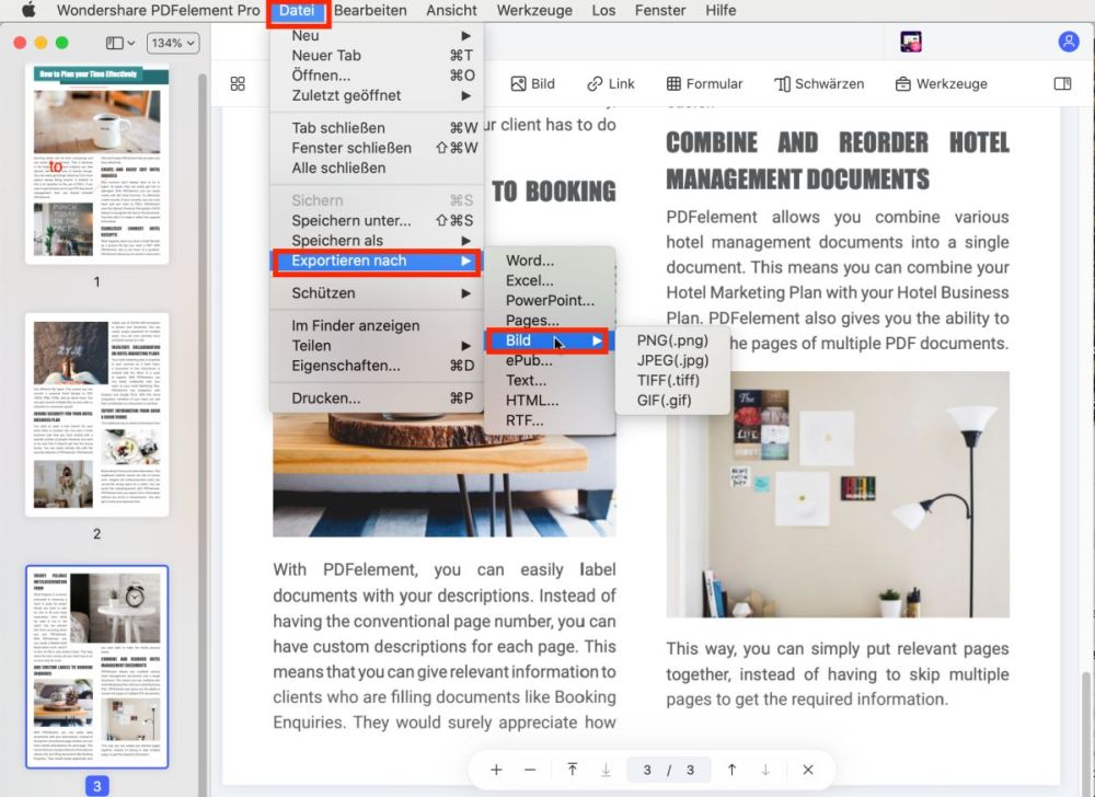 PDF als JPEG unter Mac speichern