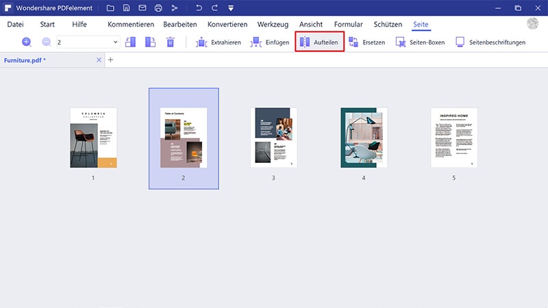 Software für geteilte PDF-Dateien