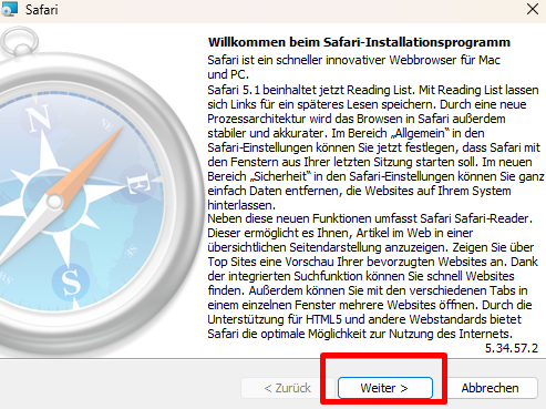 Wie man Safari für Windows installiert?