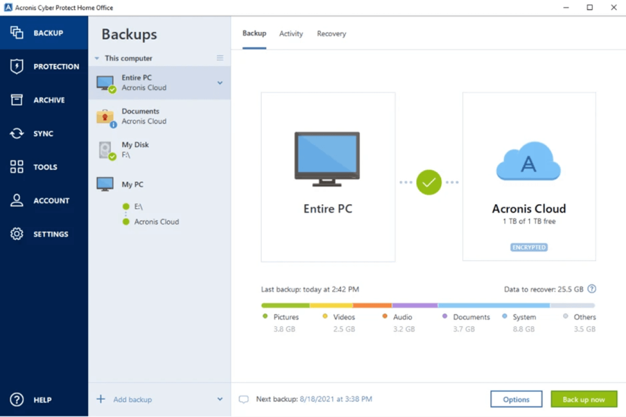 Acronis Backup Recovery 