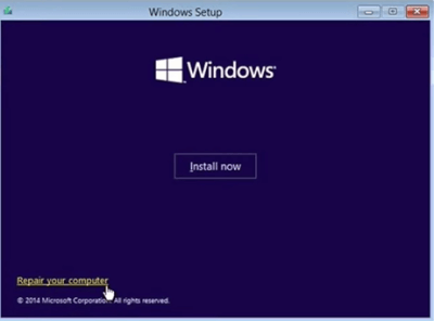 Windows-Installationsbildschirm