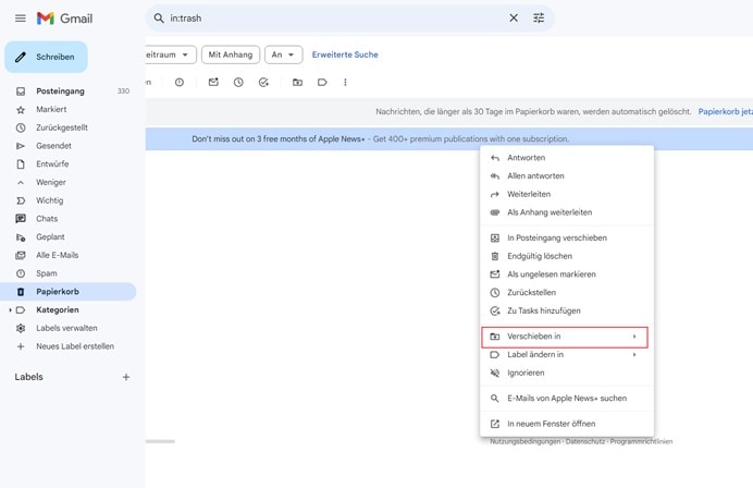 email von gmail wiederherstellen