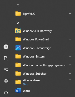 Windows File Recovery Öffnen
