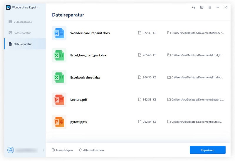 Wondershare Repairit - Dateireparatur