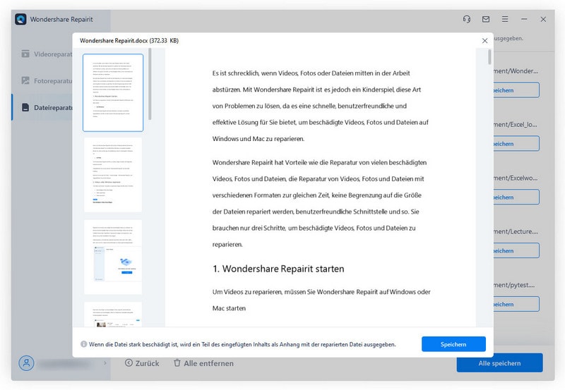 Schritt 3: Ergebnisse in der Vorschau anzeigen und Ihre Excel-Dateien exportieren