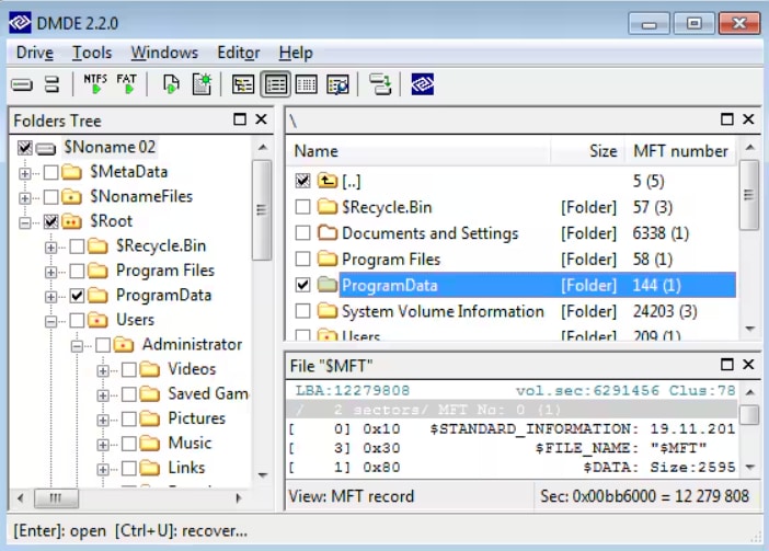 DMDE Free data recovery