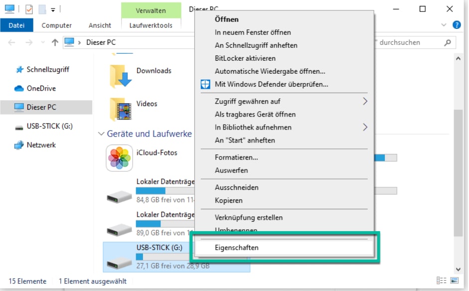 Daten auf USB-Sticks retten