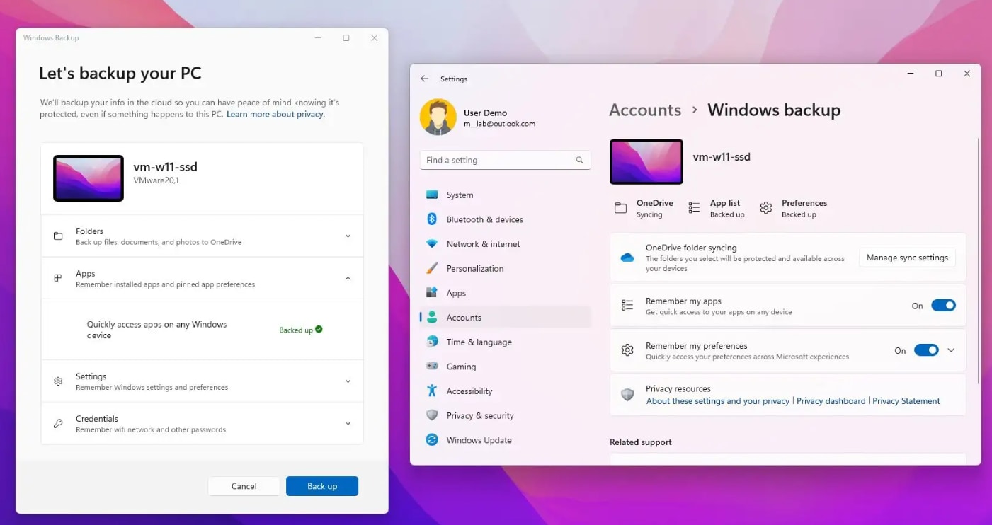 windows backup