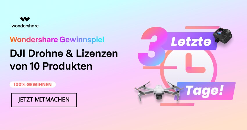 Wondershare Gewinnspiel