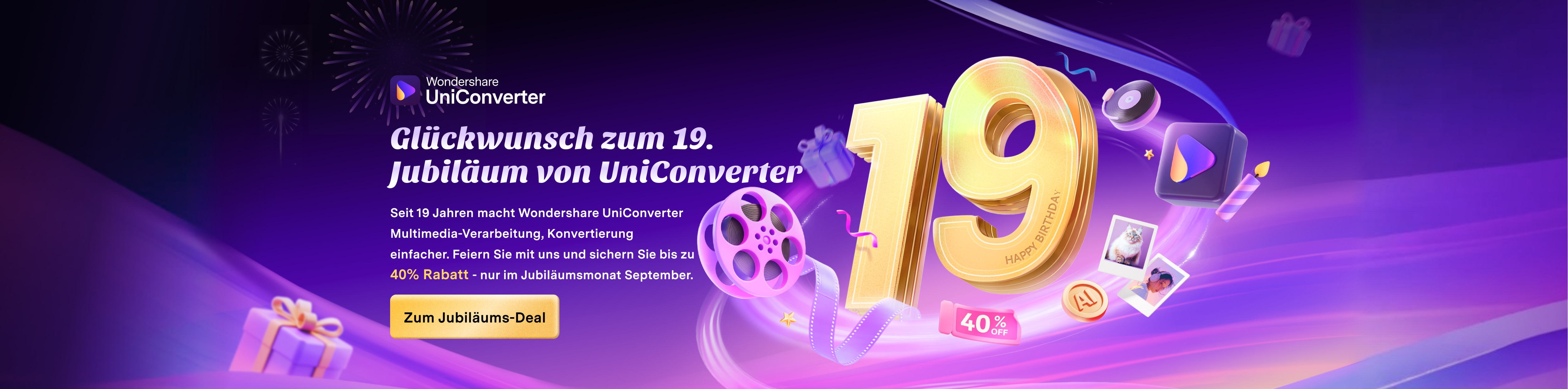 uniconverter 19. Jubiläum