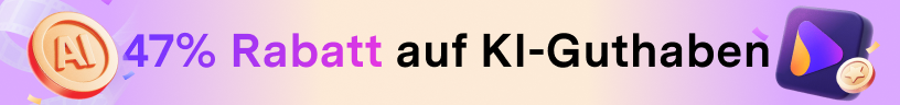 47% Rabatt auf uniconverter KI-Guthaben