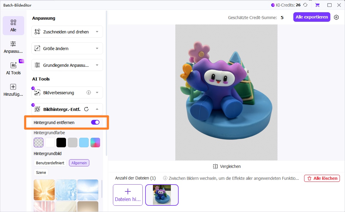 Labubu Bild bearbeiten