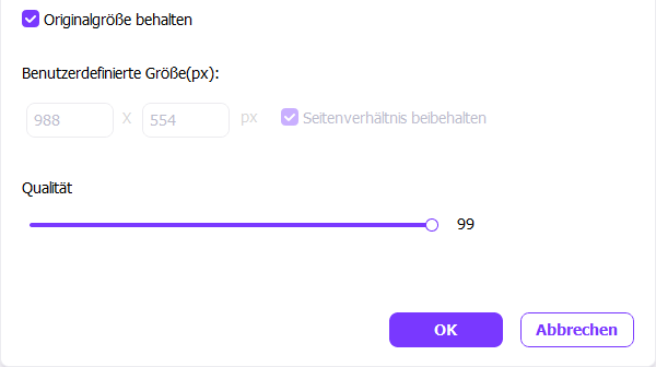 Originalgröße des Bildes beibehalten
