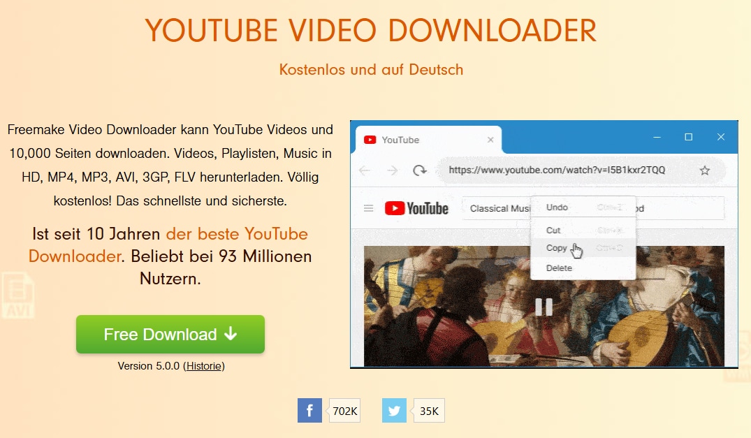 Freemake Video Downloader - kostenlose Software für Pornhub Download