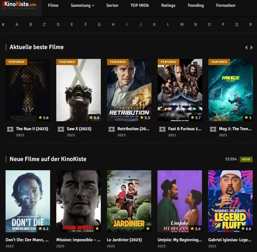 KinoKiste – Beliebte Kinox Alternative für Filme und Serien online in Deutsch
