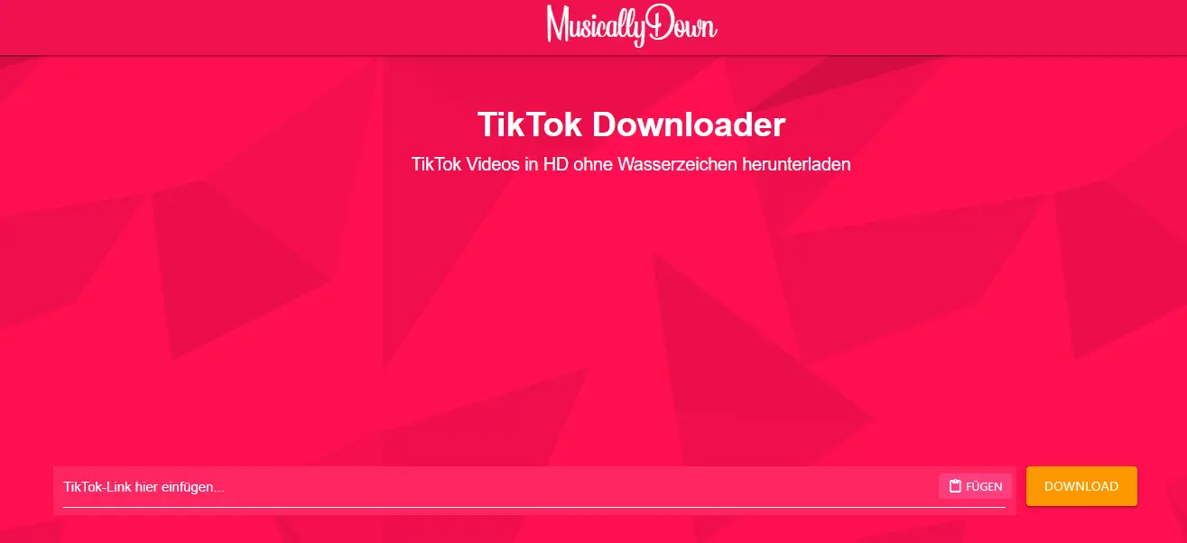 MusicallyDown – TikTok Video- und Audio-Downloader (MP3) für DACH