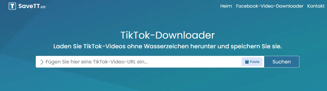 SaveTT TikTok Downloader – schneller Download ohne Wasserzeichen