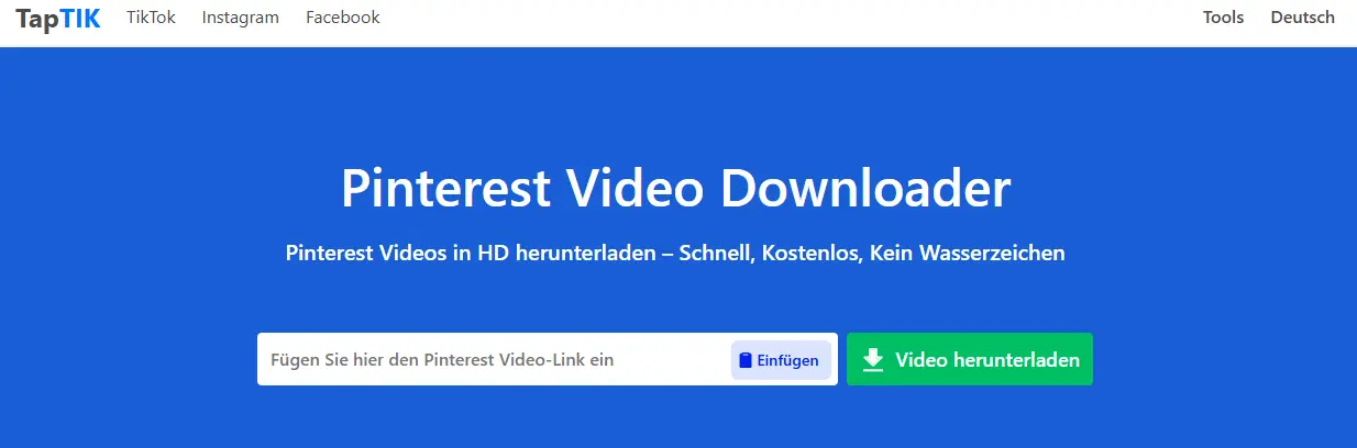 taptik pinterest video downloader