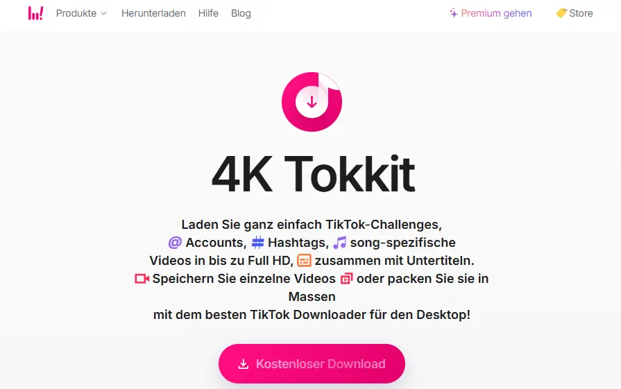 4K Tokkit Desktop-App – TikTok Downloader für Windows und macOS