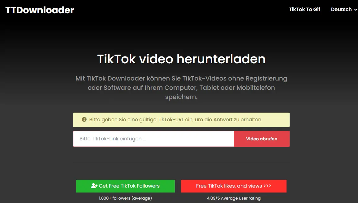 TTDownloader für TikTok – schneller tiktok viewer und Downloader