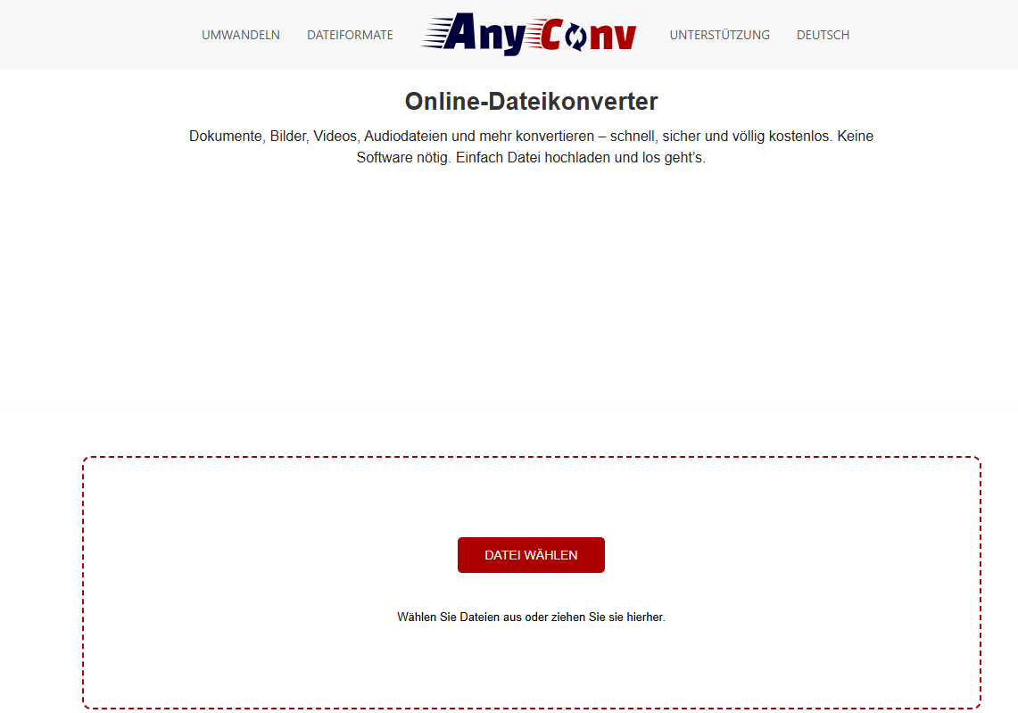 CDA zu MP3 online konvertieren mit AnyConv