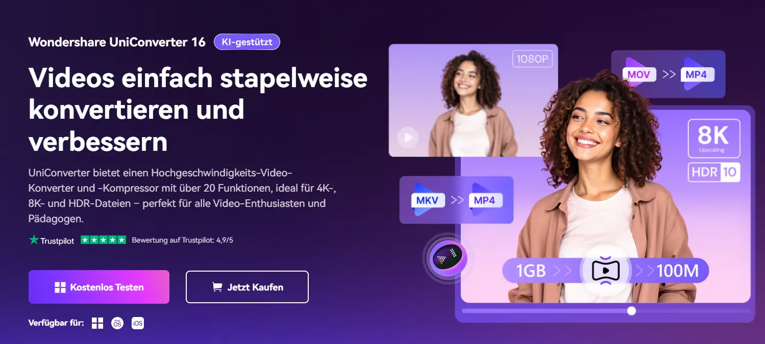 Alternative zu MakeMKV: Wondershare UniConverter DVD Ripper