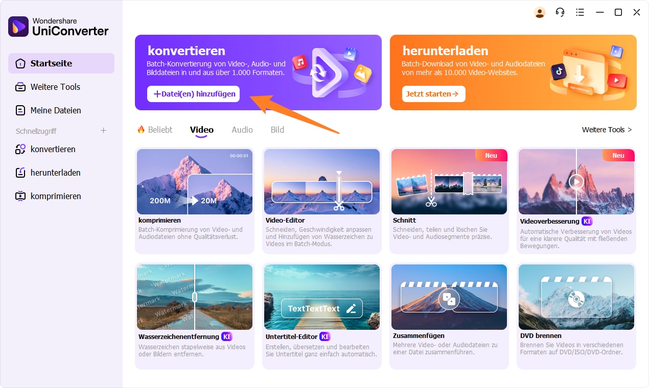 uniconverter video converter tool