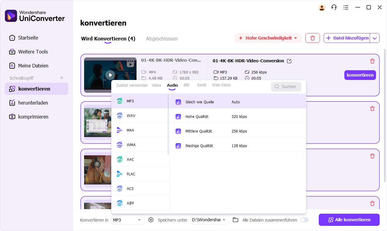 bester youtube to mp3 converter-- wondershare uniconverter