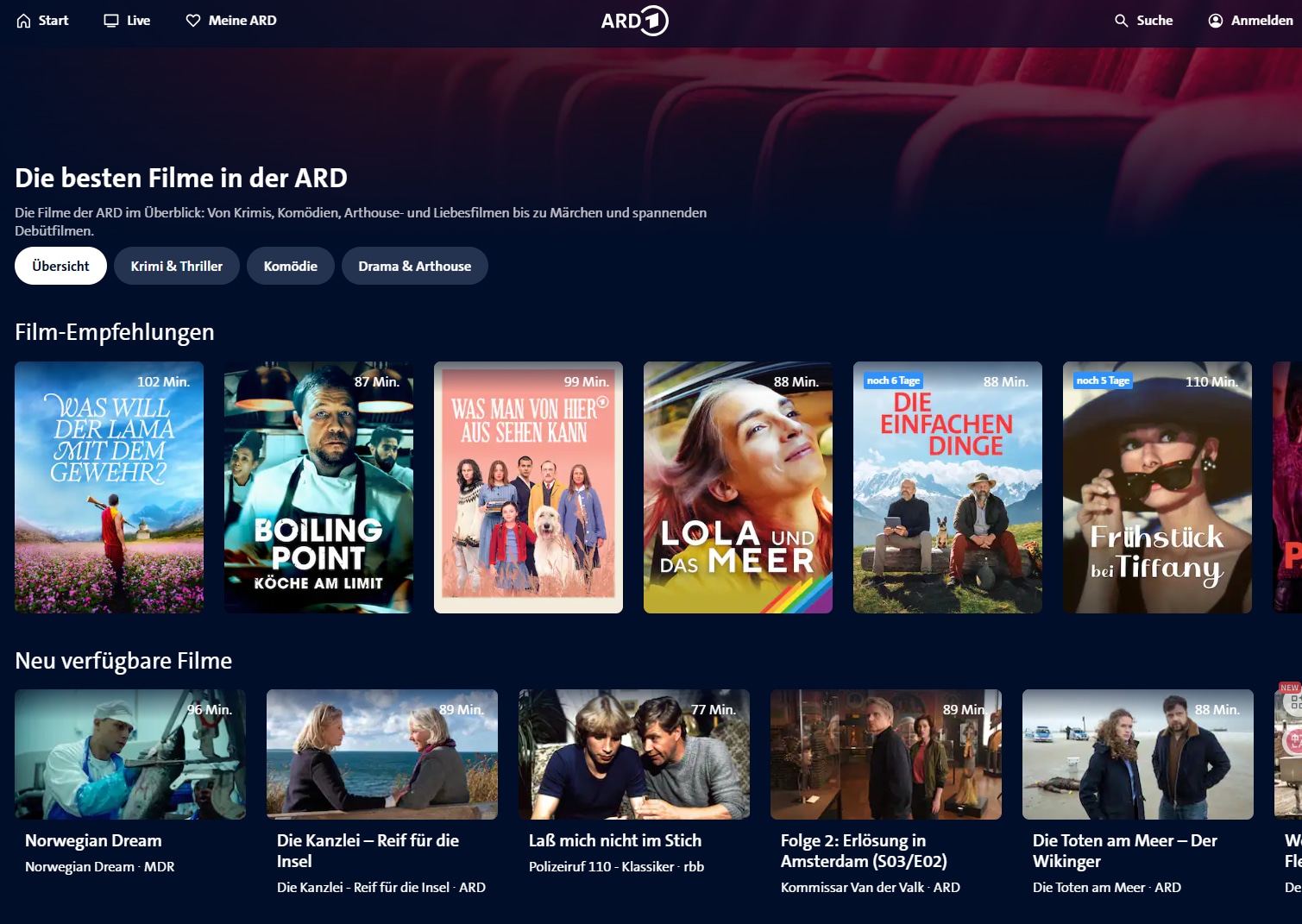 ARD Mediathek: Deutsche Kurzserien & Web Originals – legal und kostenlos wie ReelShort