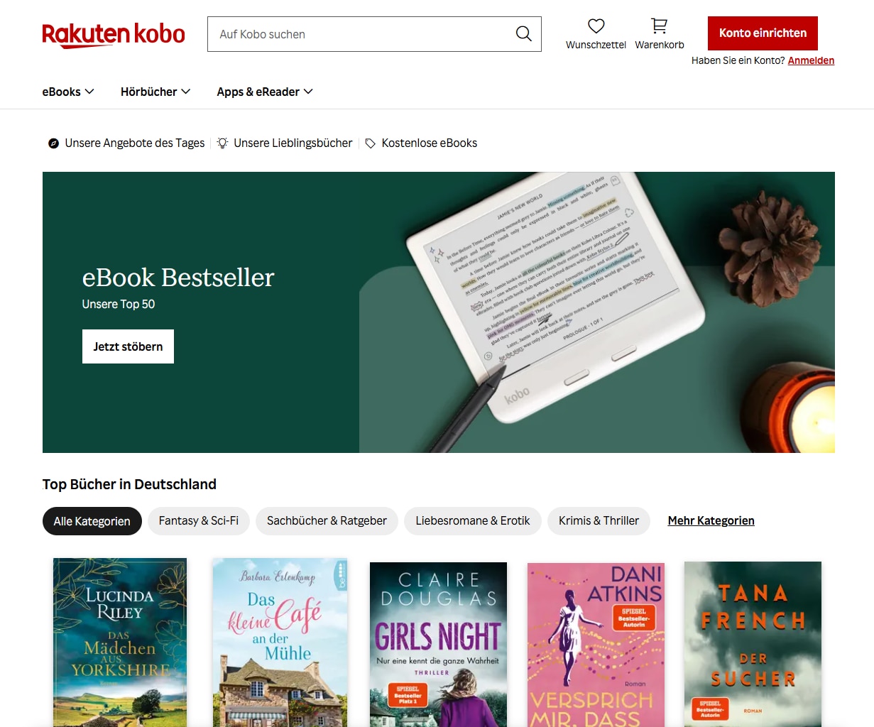 Kobo: Hörbuch und eBook Anbieter als Alternative zu Audible