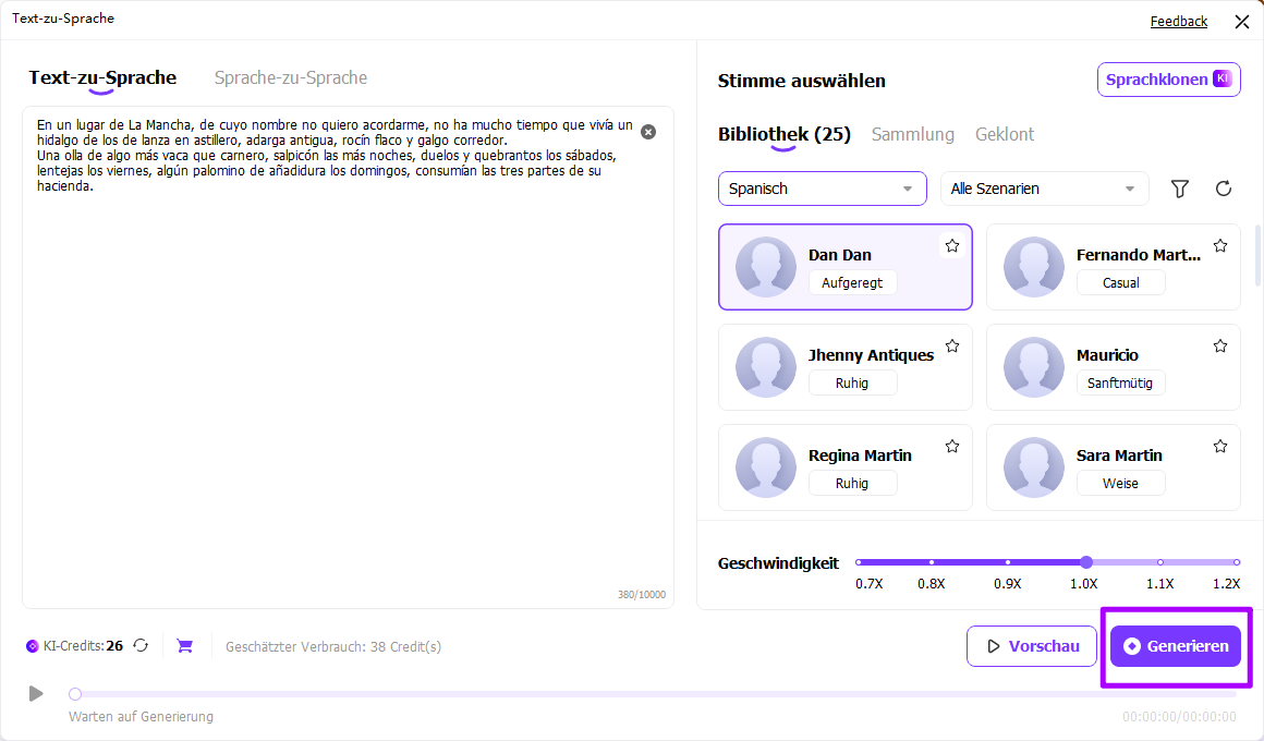 preview and export file