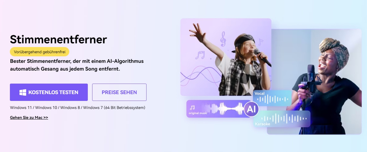 wondershare uniconverter vocal remover kostenlos