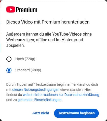 pc: so funktioniert das herunterladen mit youtube premium