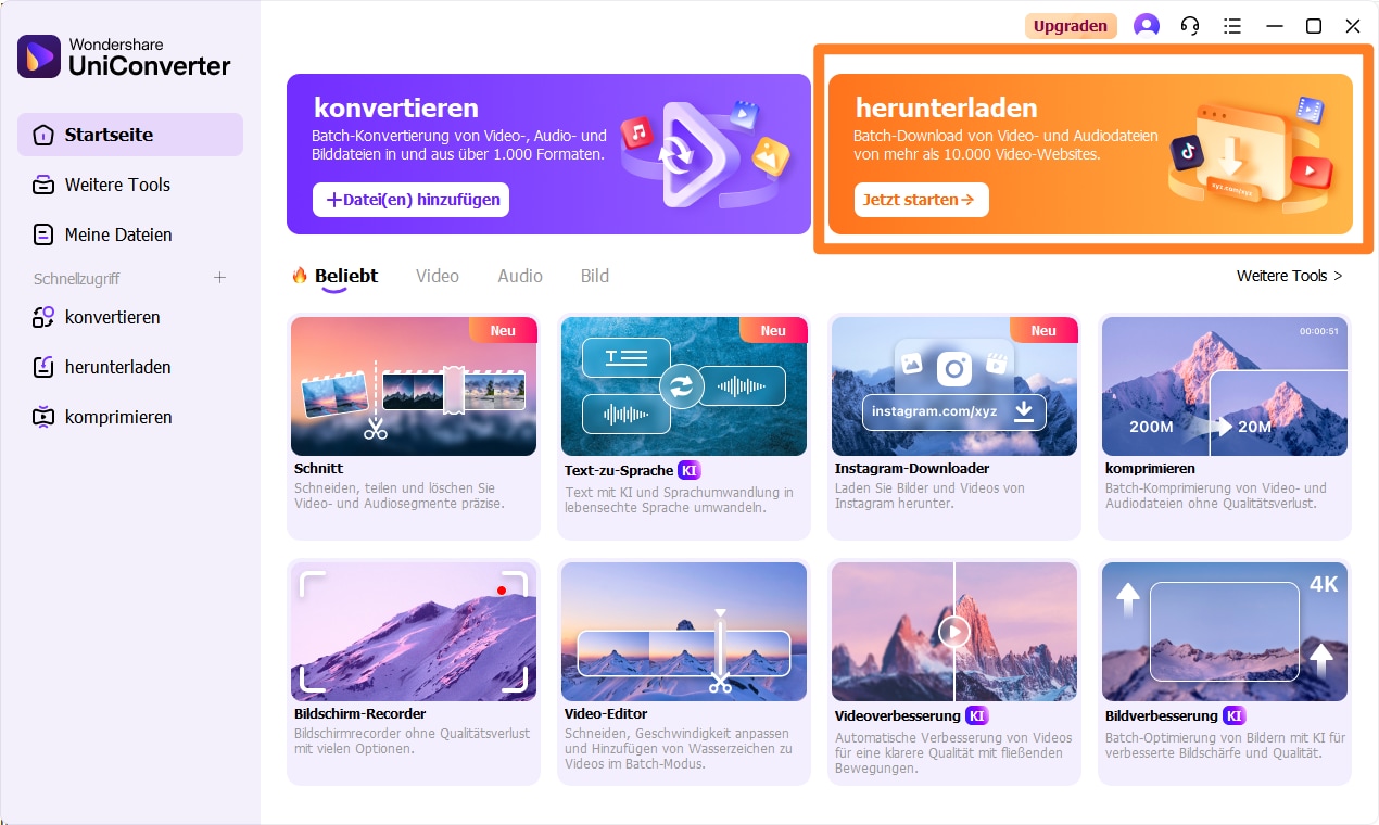 Download Reiter im Wondershare UniConverter