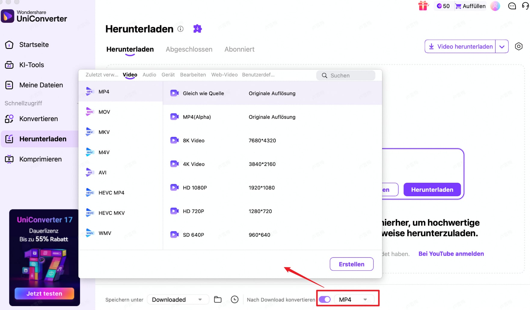 tips download preference setting