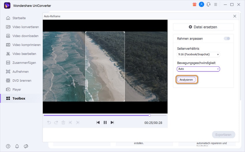  Analyze and auto reframe your video