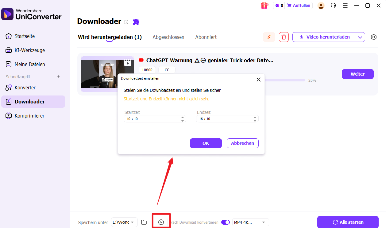 tips booking download time