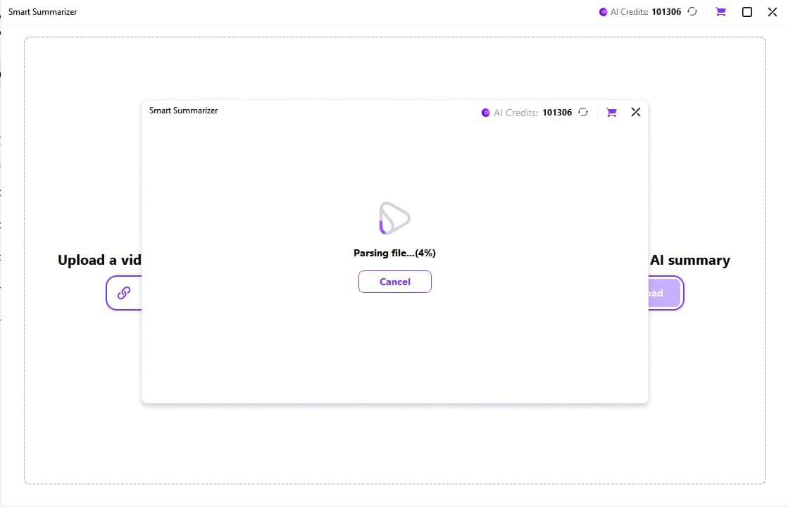 KI Video-Zusammenfassung Schritt 3-2: Generieren klicken
