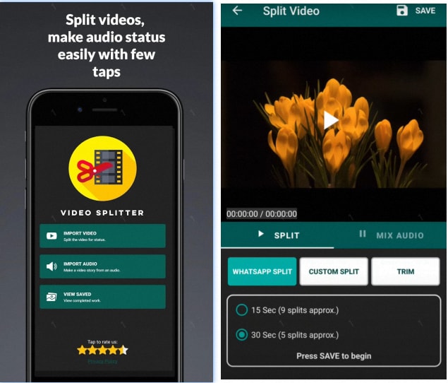 video splitter für whatsapp 